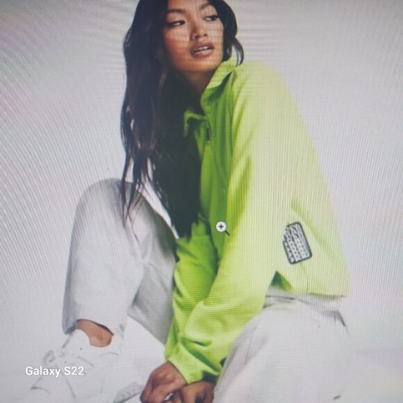 RAINS Half Zip Fleece. Color: Digital Lime. Size Small. NWT. - Picture 1 of 9